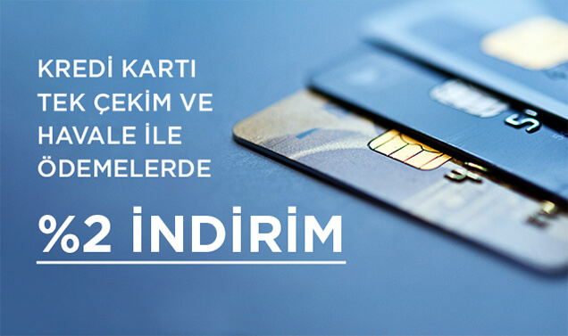 Kredi Kartı Tek Çekim & Havale İndirimi