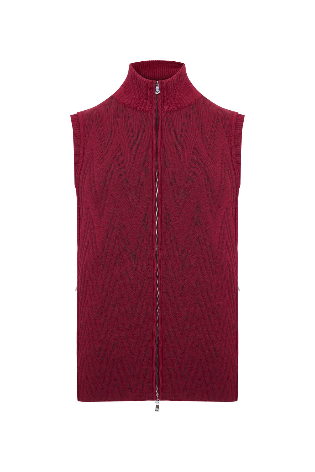 Ekru Activewear Merino Yün Bordo Yelek